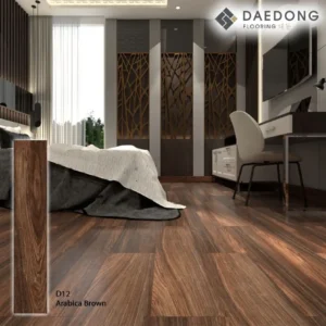 Lantai Vinyl Daedong 2mm Arabica Brown D12 |Lantai Vinyl Premium