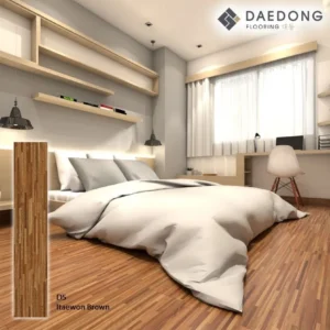 Lantai Vinyl Daedong Itaewon Brown D5 Lantai Vinyl Premium