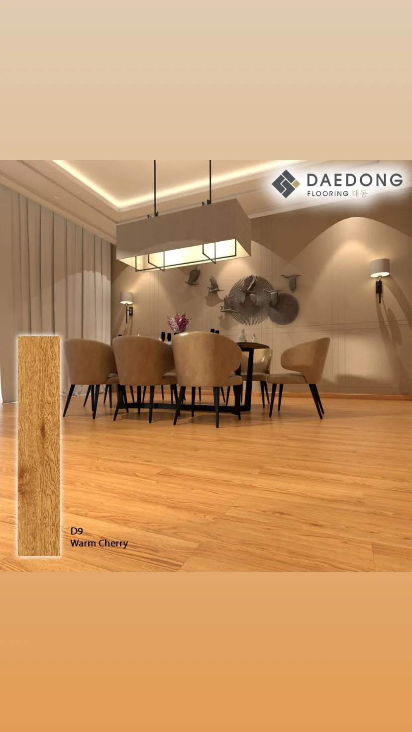 Lantai Vinyl Daedong Warm Cherry D9 Lantai Vinyl Premium
