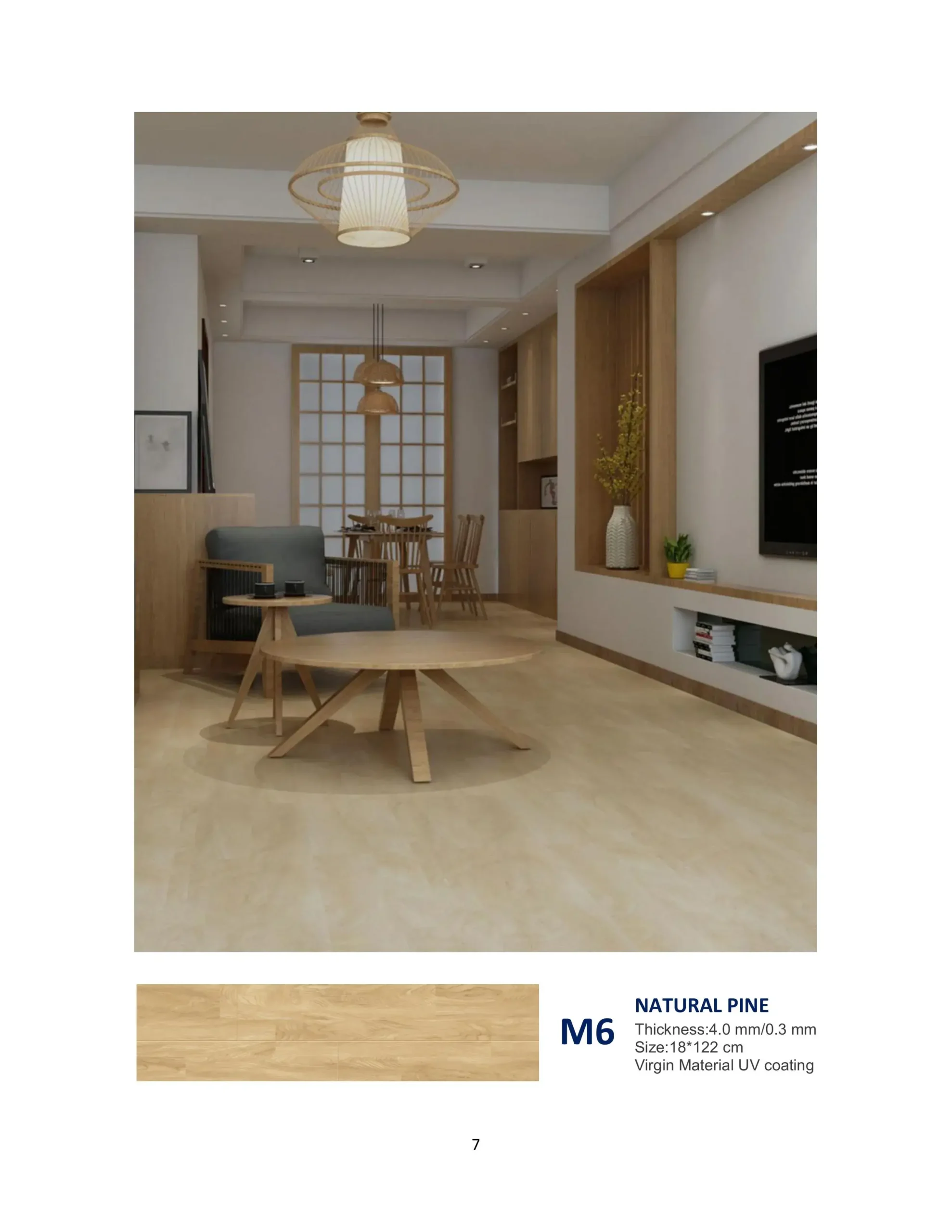 MARVEL SPC M6 NATURAL PINE LANTAI VINYL PREMIUM