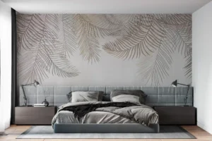 WALLPAPER 3D INTERIOR RUMAH FLORAL