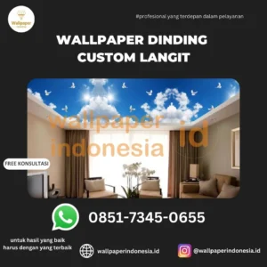 WALLPAPER DINDING CUSTOM LANGIT