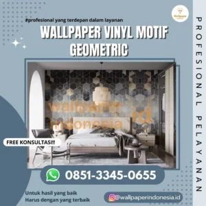 Wallpaper vinyl motif geometric
