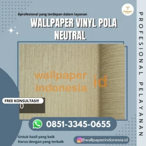 Wallpaper vinyl pola neutral