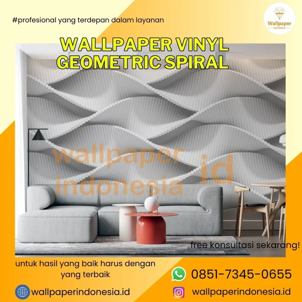 Wallpaper Vinyl geometric spiral