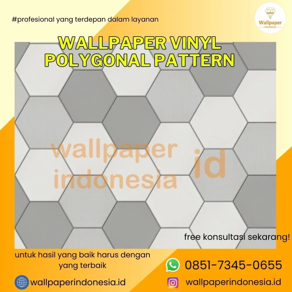 wallpaper vinyl polygonal pattern