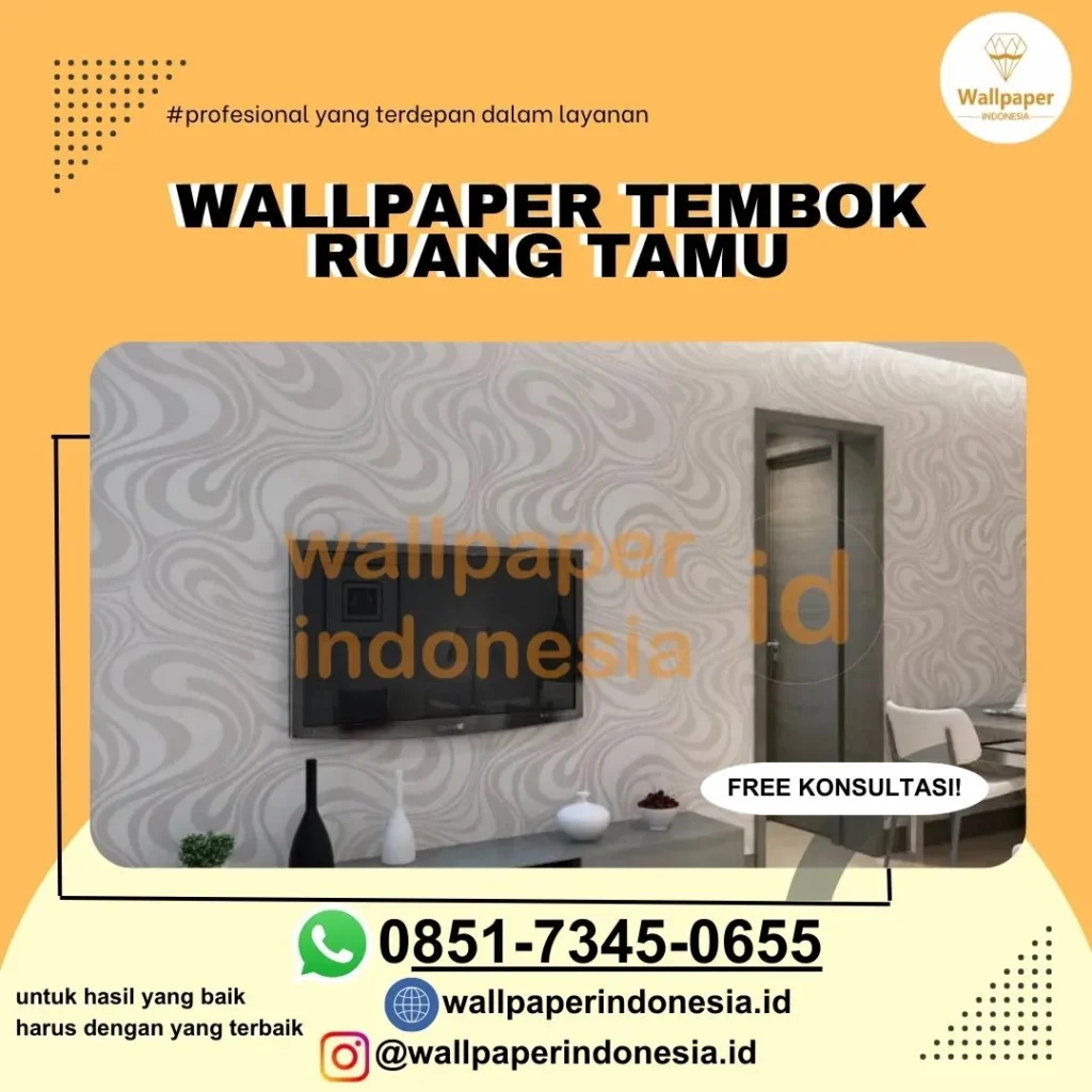 wallpaper tembok ruang tamu