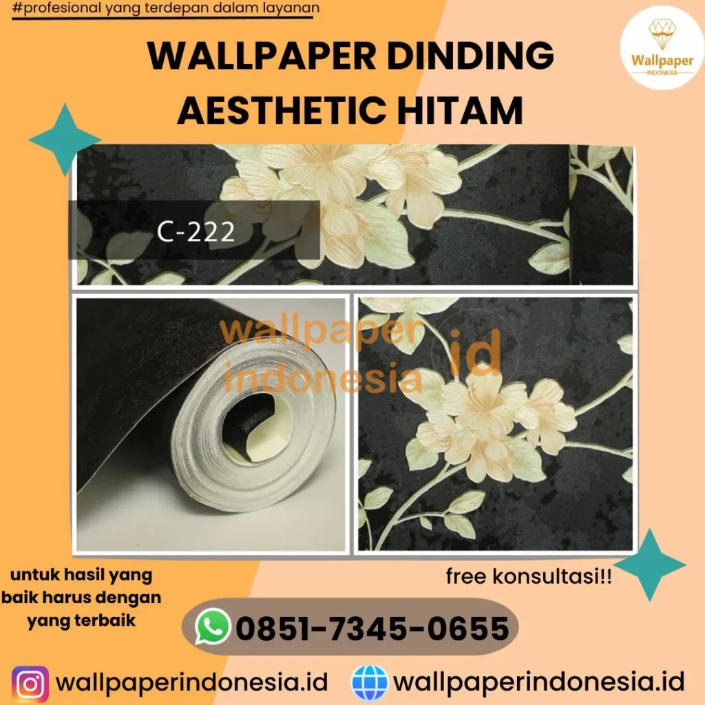 WALLPAPER DINDING AESTHETIC HITAM