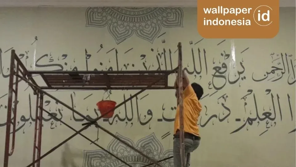 Tukang pasang wallpaper profesional