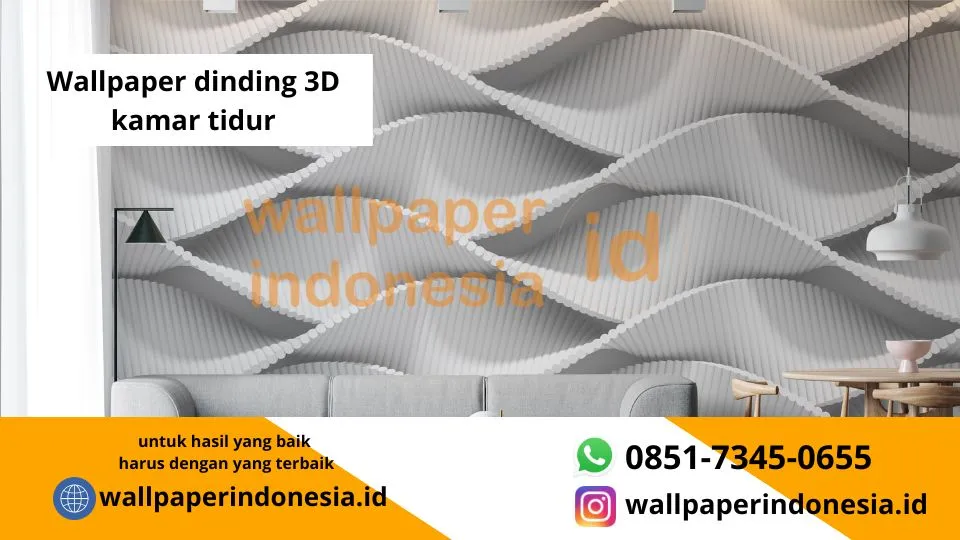 Wallpaper dinding 3D kamar tidur
