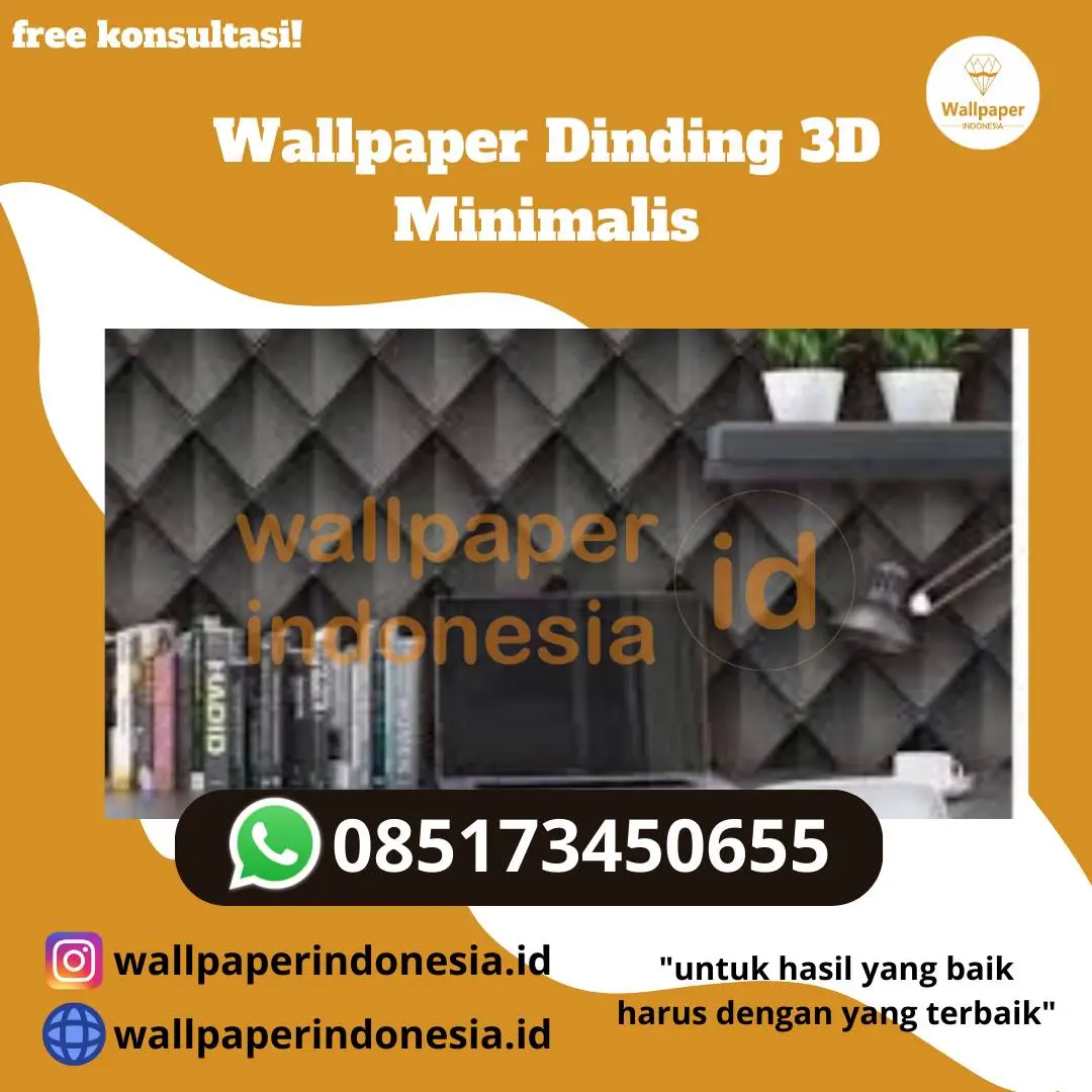 Wallpaper Dinding 3D Minimalis