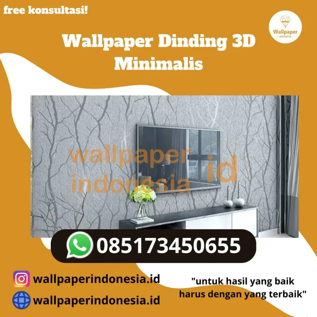 Wallpaper Dinding 3D Minimalis