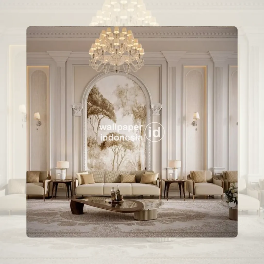 wallpaper dinding klasik elegan