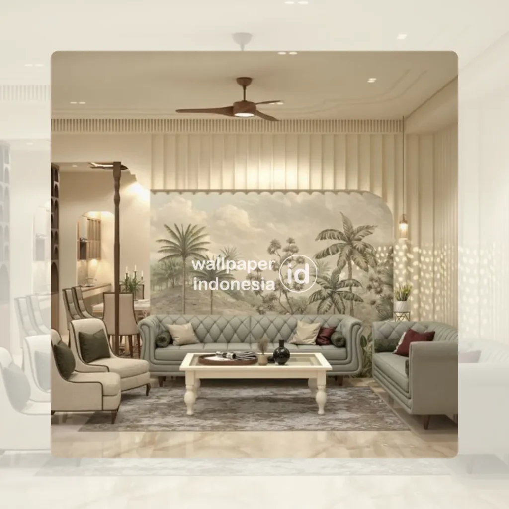 wallpaper dinding klasik elegan