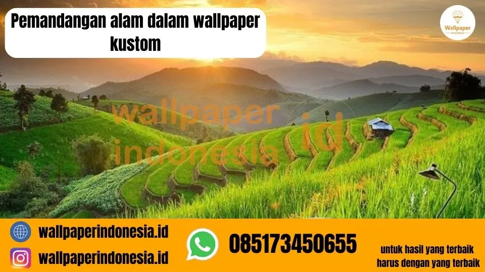 Pemandangan alam dalam wallpaper kustom