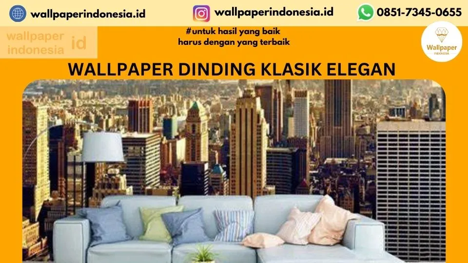 Wallpaper dinding klasik elegan