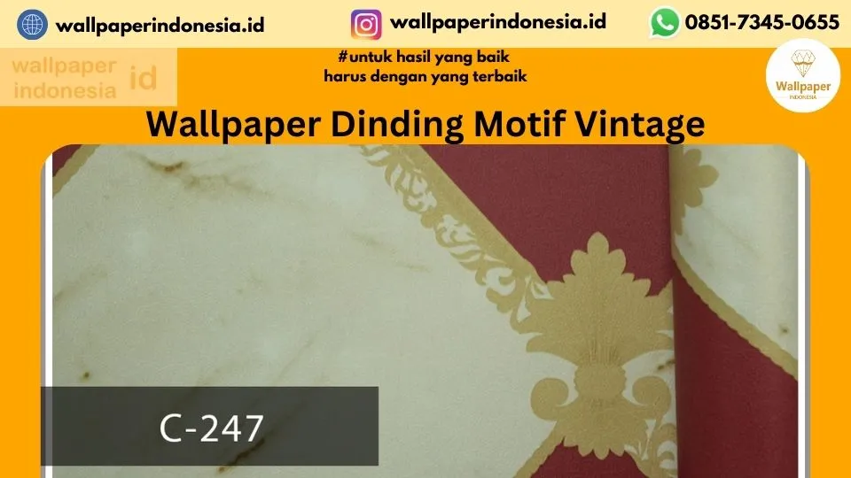 Wallpaper Dinding Motif Vintage