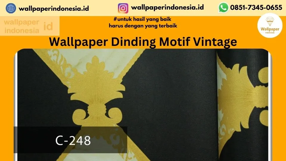 Wallpaper Dinding Motif Vintage