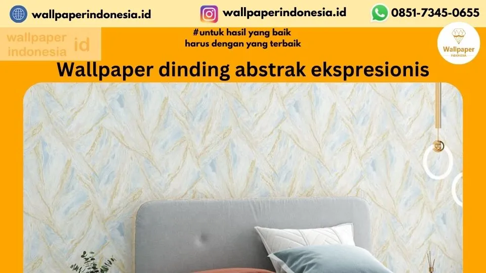 Wallpaper dinding abstrak ekspresionis