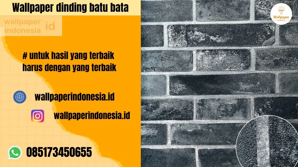 Wallpaper dinding batu bata