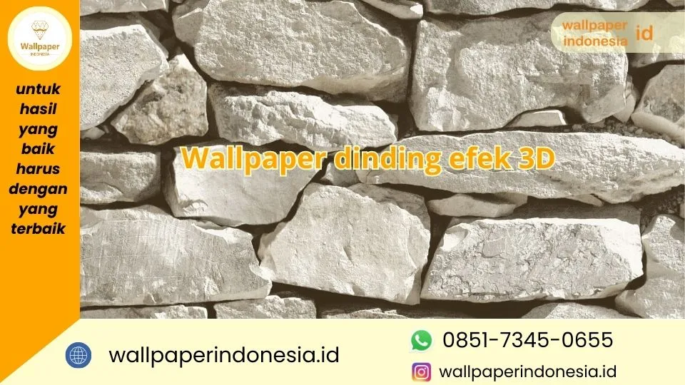 Wallpaper dinding efek 3D