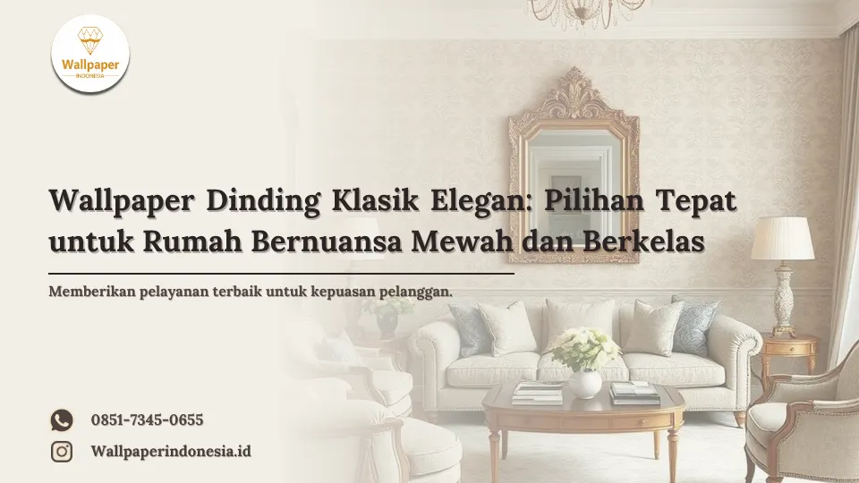 wallpaper dinding klasik elegan