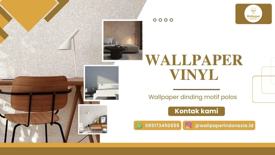 Wallpaper dinding motif polos