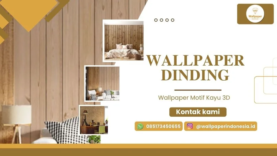 wallpaper motif kayu 3d