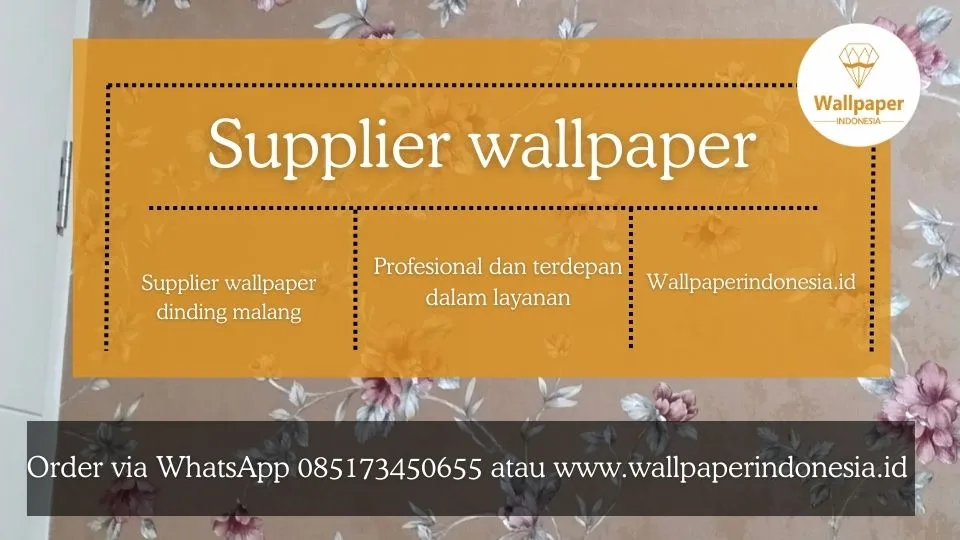 Supplier wallpaper dinding malang