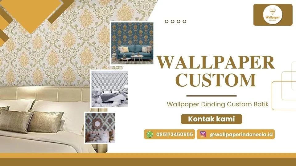 Wallpaper Dinding Custom Batik