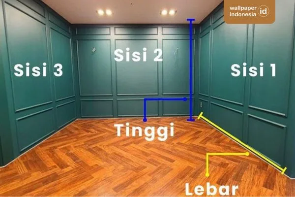 Cara menghitung kebutuhan wallpaper