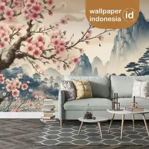 pasang wallpaper dinding custom