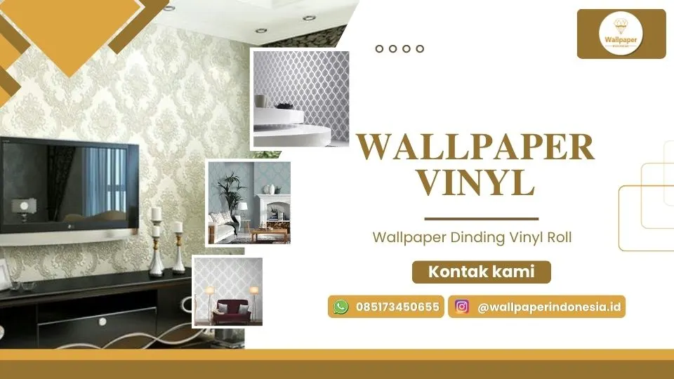 Wallpaper Dinding Vinyl Roll