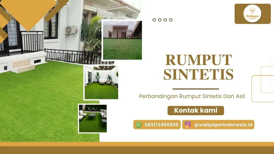 Perbandingan rumput sintetis dan asli