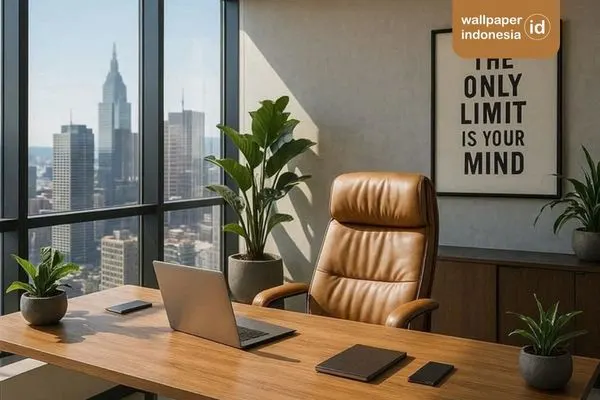 Desain ruang kerja minimalis