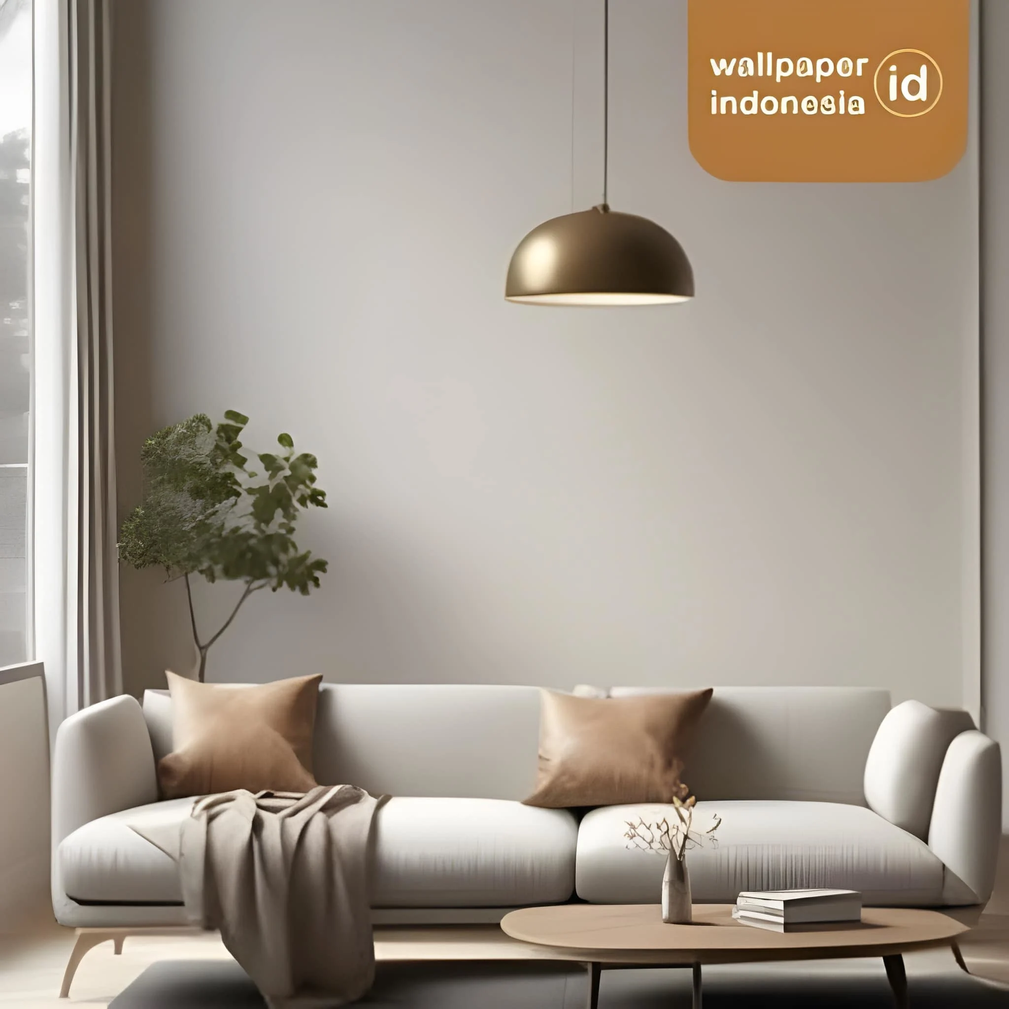 Wallpaper dinding polos elegan