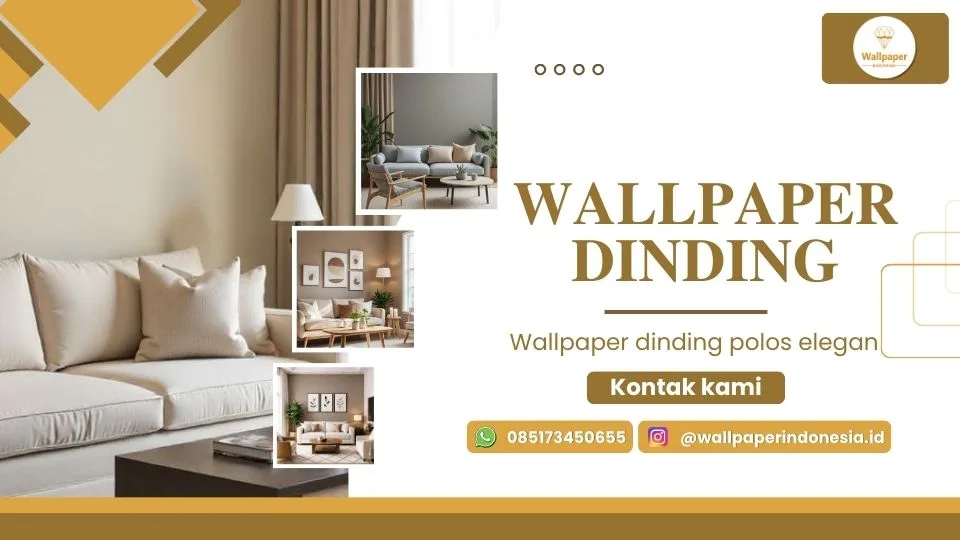 Wallpaper dinding polos elegan