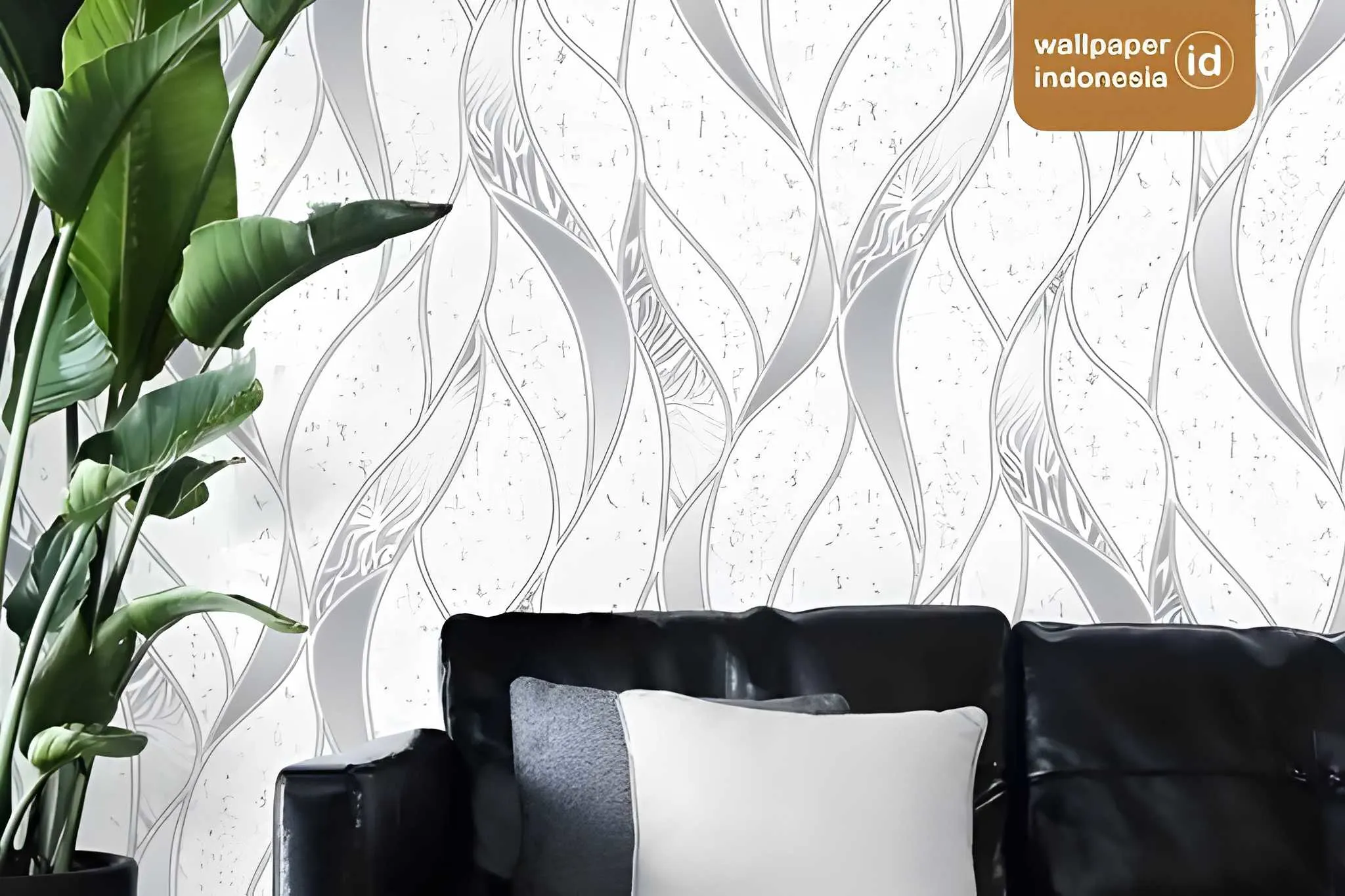 apartemen dengan wallpaper vinyl