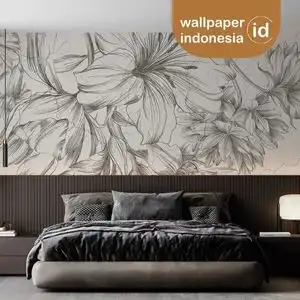 desain wallpaper custom penginapan