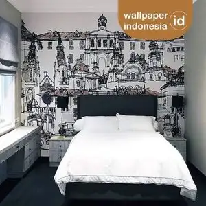 wallpaper custom untuk apartemen