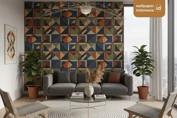 motif wallpaper custom ruang
