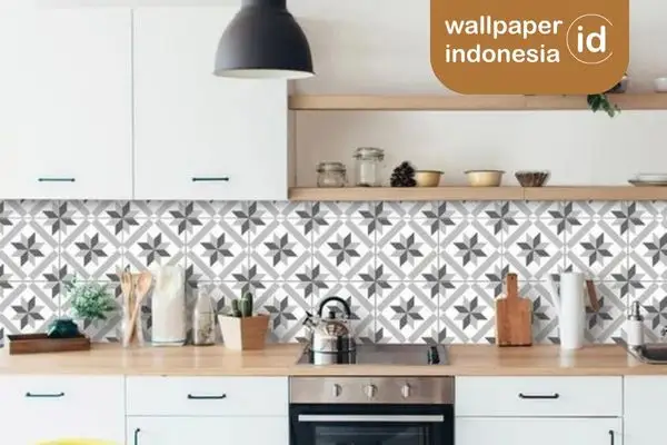 wallpaper dinding dapur minimalis