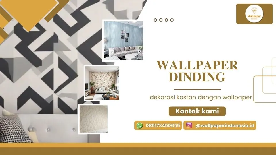 dekorasi kostan dengan wallpaper