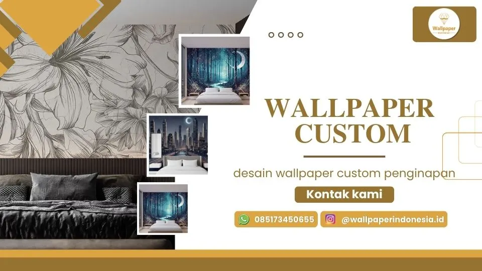 desain wallpaper custom penginapan