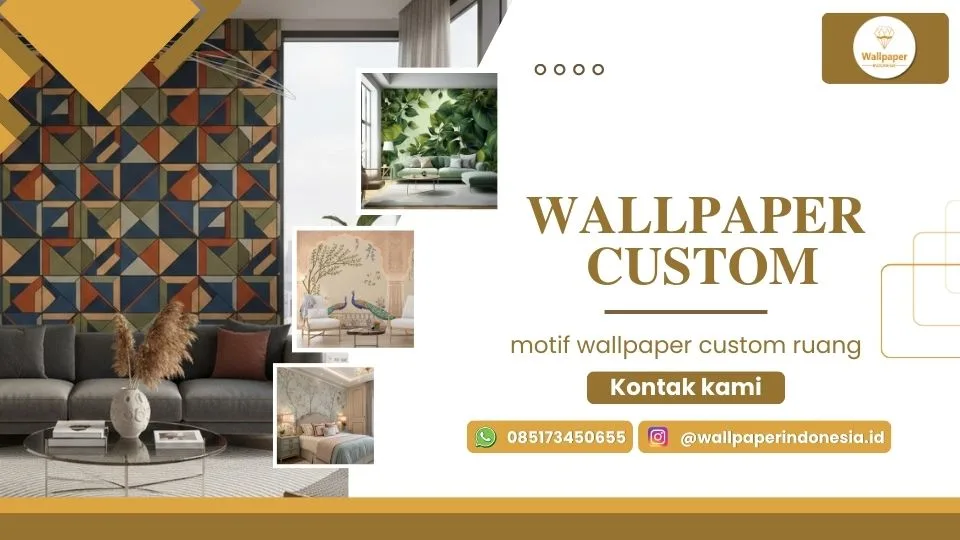motif wallpaper custom ruang
