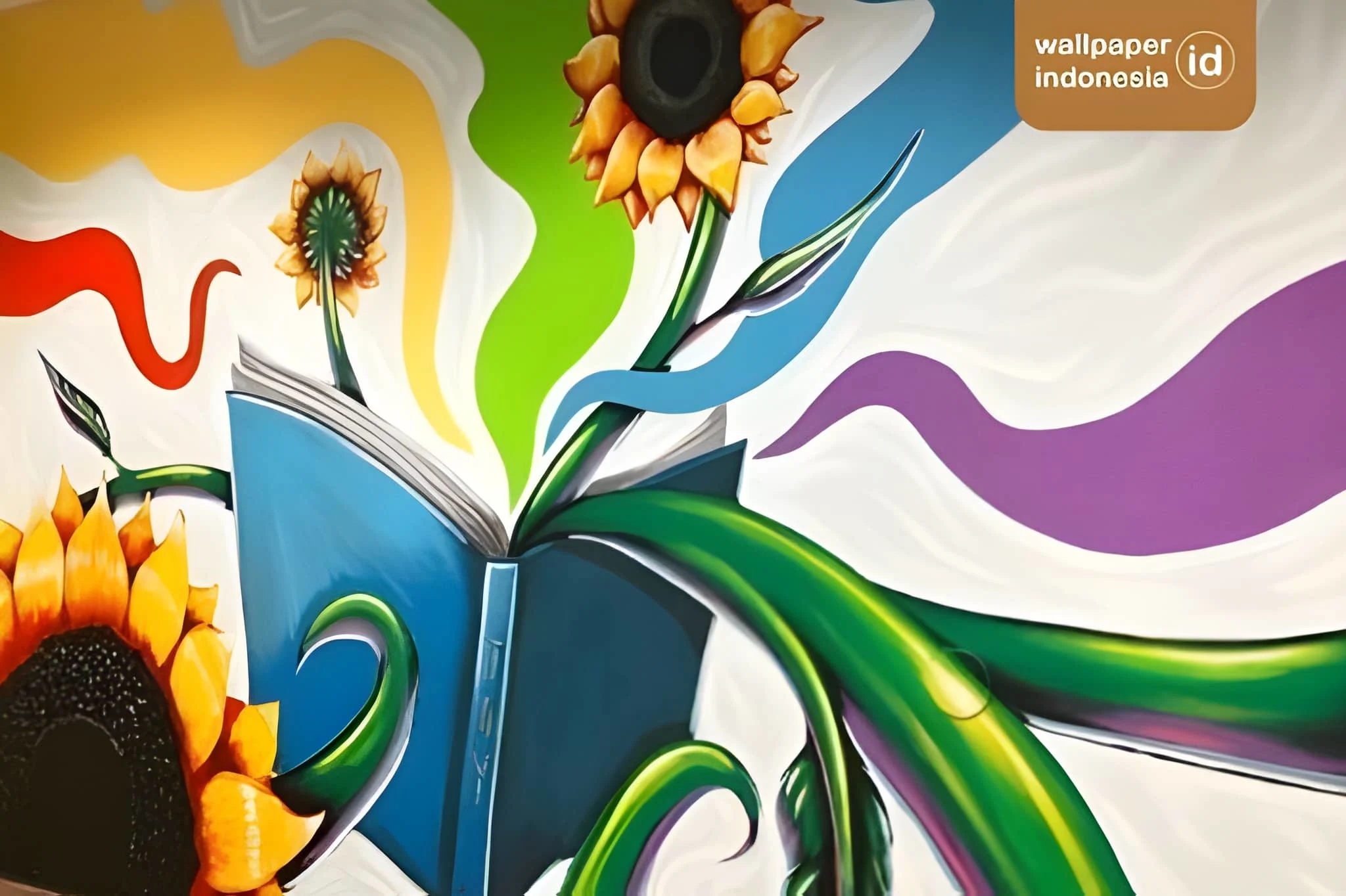 5 wallpaper custom perpustakaan