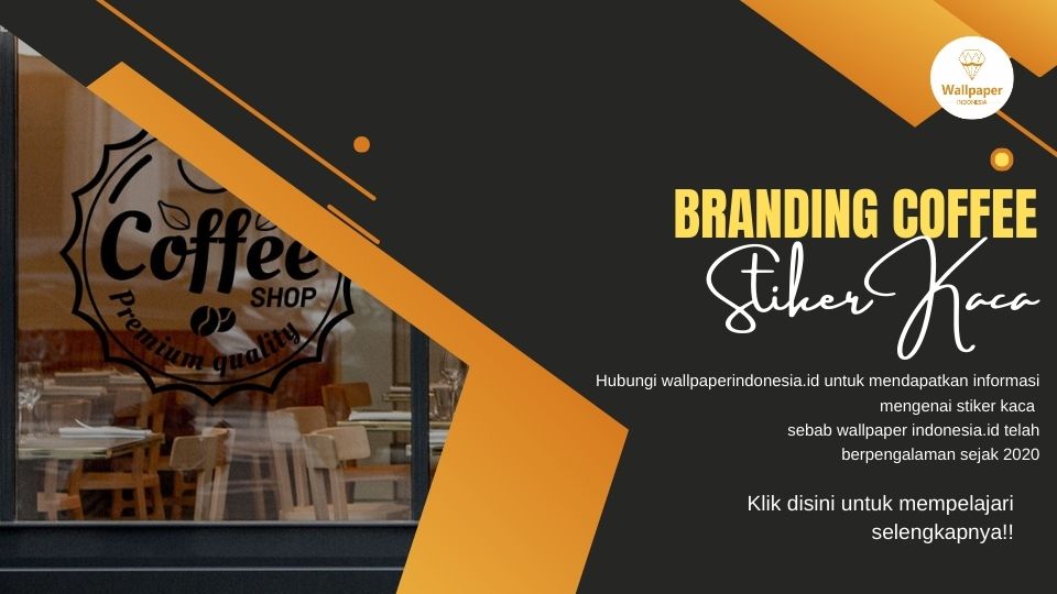 Stiker Kaca Branding Coffee