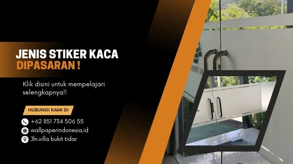 Jenis stiker kaca dipasaran