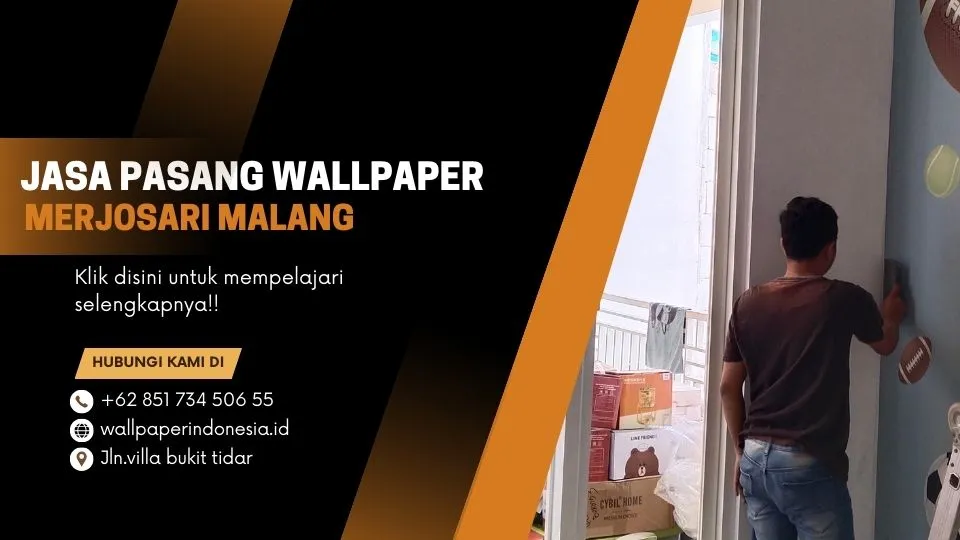 Jasa pasang wallpaper merjosari malang