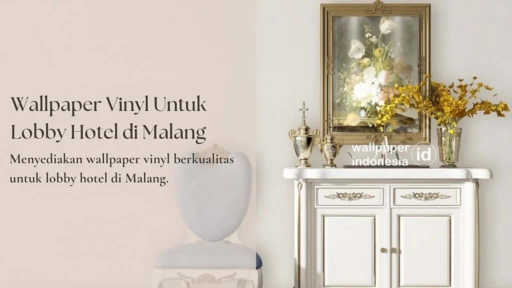 wallpaper custom untuk lobby hotel